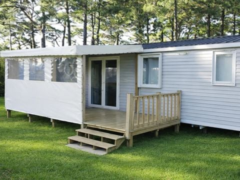 MOBILHOME 6 personnes - - de 33m² à 40m² - 3 chambres - terrasse couverte/semi-couverte -