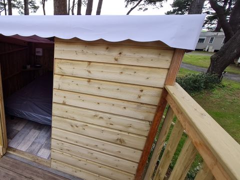 Unique 2 personnes - Camp'Étoile - Structure bois et toile + électricité - village Vélo