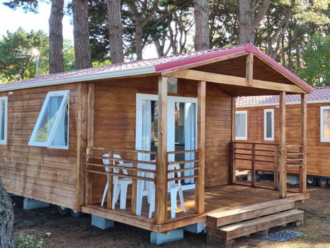 MOBILHOME 4 personnes - Eden - 25m² - 2 chambres - terrasse couverte 7m²