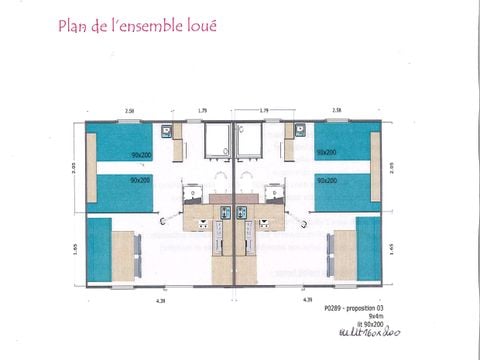 MOBILHOME 2 personnes - Camp Hôtel 25m² (1 chambre)