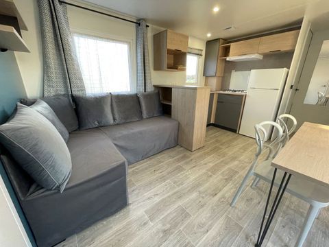MOBILHOME 6 personnes - Confort 35M2 (3ch-6 pers) + terrasse couverte