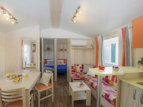 MOBILHOME 6 personnes - Comfort | 3 Ch. | 6 Pers. | Terrasse surélevée | Clim. | TV