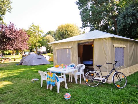 Bungalow toilé 4 personnes - BUNGALOW TOILÉ SIMPLY - sans sanitaires 20 m²