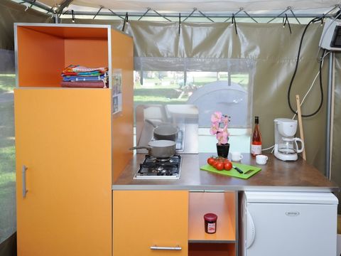 Bungalow toilé 4 personnes - BUNGALOW TOILÉ SIMPLY - sans sanitaires 20 m²