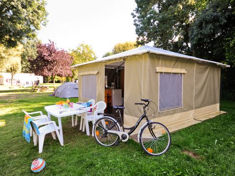 Bungalow toilé 4 personnes - BUNGALOW TOILÉ SIMPLY - sans sanitaires 20 m²
