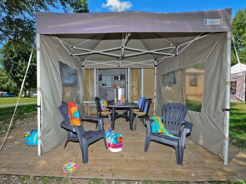 Bungalow toilé 4 personnes - MOBILODGE - sans Sanitaires 15 m²