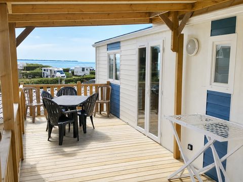 Mobilhome 4 personnes - Mobilhome 2 chambres - vue exceptionnelle sur mer - 2eme et 3eme rang