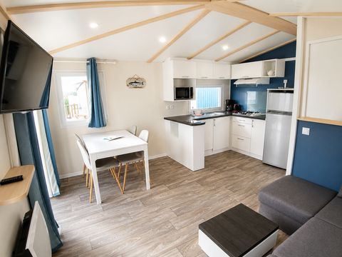 Mobilhome 4 personnes - Mobilhome 2 chambres - vue exceptionnelle sur mer - 2eme et 3eme rang