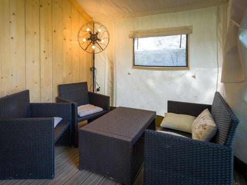 TENTE 5 personnes - Tente Insolite Premium Safari 2 ch. - Avec sanitaires