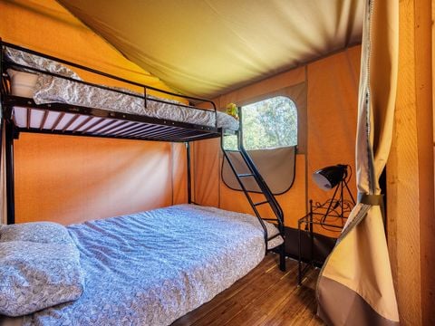 TENTE 5 personnes - Tente Insolite Premium Safari 2 ch. - Avec sanitaires