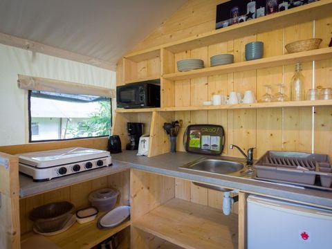 TENTE 5 personnes - Tente Insolite Premium Safari 2 ch. - Avec sanitaires