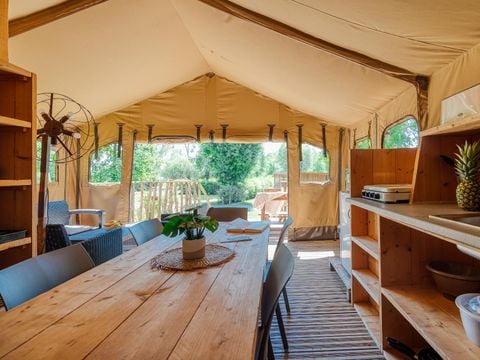 TENTE 5 personnes - Tente Insolite Premium Safari 2 ch. - Avec sanitaires