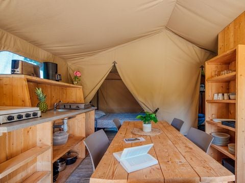 TENTE 5 personnes - Tente Insolite Premium Safari 2 ch. - Avec sanitaires