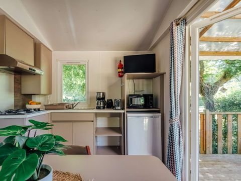 MOBILHOME 2 personnes - Cottage Privilège 1 ch -  TV