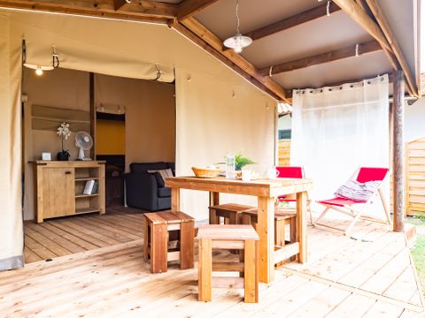 Tente en toile et en bois 4 personnes - Tente Cotton