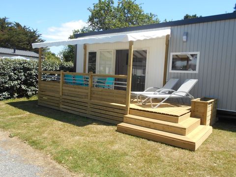 Mobilhome 4 personnes - Cottage Prestige VIP 40m² - 2 chambres + télévision + Terrasse