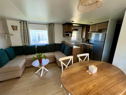 Mobilhome 6 personnes - Cottage Prestige GRAND CONFORT 40m² - 3 chambres + télévision + Terrasse