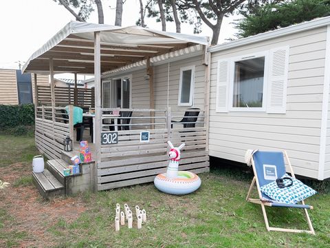 Mobilhome 8 personnes - Cottage Premium 40m² - 4 Chambres + télévision + Terrasse