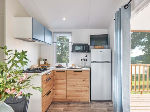 Mobilhome 4 personnes - Bergame Confort 32 m² - 2 chambres - Terrasse +clim