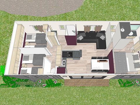 MOBILHOME 6 personnes - OCEANE PREMIUM 3 chambres