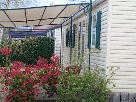 MOBILHOME 4 personnes - CHESNAIE 27m² / 2 chambres - terrasse couverte 4 pers.