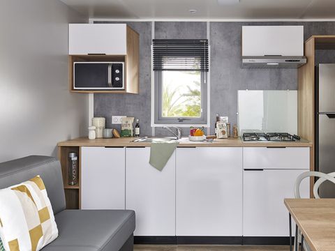 MOBILHOME 4 personnes - Premium 2 chambres 32m² + Terrasse semi-couverte  + 2 salles de bain