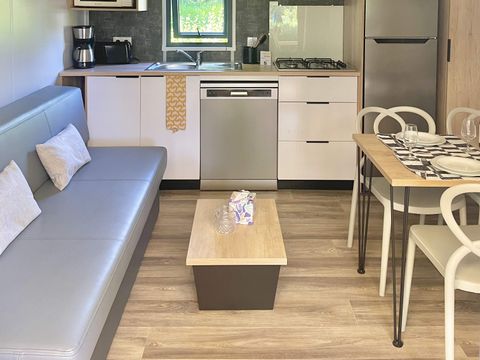 Mobilhome 4 personnes - Mobil home Premium 2 chambres 32m² + Terrasse semi-couverte + 2 salles de bain