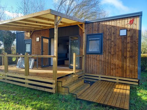 MOBILHOME 4 personnes - Premium 2 chambres 32m² + Terrasse semi-couverte  + 2 salles de bain