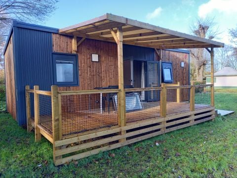 MOBILHOME 4 personnes - Premium 2 chambres 32m² + Terrasse semi-couverte  + 2 salles de bain