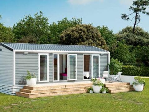 MOBILHOME 4 personnes - Premium 2 chambres 32m² + Terrasse semi-couverte  + 2 salles de bain