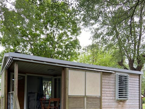 MOBILHOME 2 personnes - Standard 1 chambre 18m² + Terrasse non couverte + TV