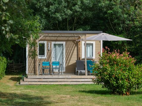 MOBILHOME 2 personnes - Standard 1 chambre 18m² + Terrasse non couverte + TV