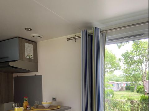 MOBILHOME 2 personnes - Standard 1 chambre 18m² + Terrasse non couverte + TV