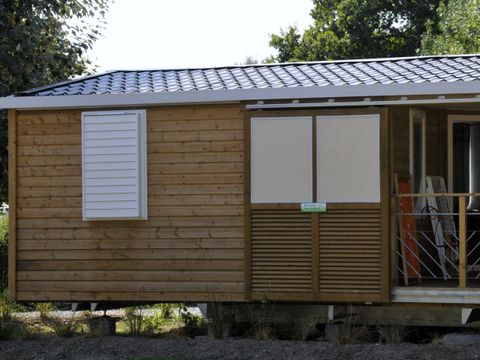 Mobilhome 4 personnes - Mobil home Premium 2 chambres 27-32m² + Terrasse semi-couverte + TV + LV (samedi)