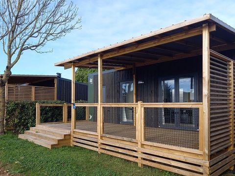 MOBILHOME 4 personnes - NEW // Homeflower Premium 2 chambres 29m² + Terrasse semi-couverte + LV + TV