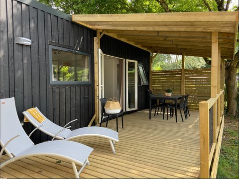 MOBILHOME 4 personnes - NEW // Homeflower Premium 2 chambres 29m² + Terrasse semi-couverte + LV + TV