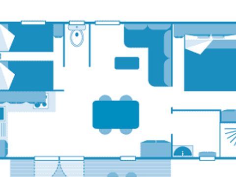 MOBILHOME 4 personnes - Cottage 4p 2ch ****