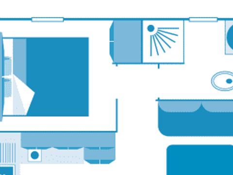 MOBILHOME 2 personnes - Cottage 2p 1ch ****
