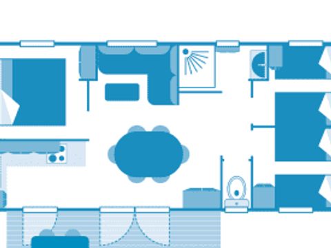 MOBILHOME 6 personnes - Cottage 6p 3ch ****