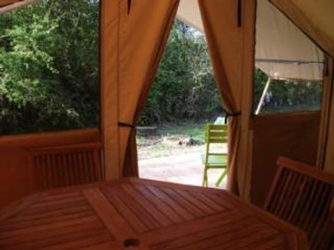 Tente en toile et en bois 4 personnes - CABATENTE Sans sanitaires