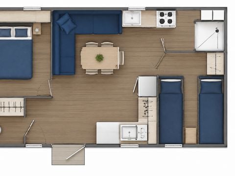 Mobilhome 4 personnes - Océane - 2 chambres