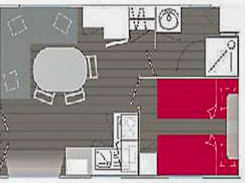 MOBILHOME 4 personnes - Corsaire - 2 chambres