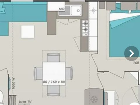 MOBILHOME 6 personnes - Super Cordélia (dimanche)
