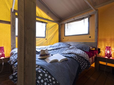 Tente en toile et en bois 5 personnes - SAFARI WOODY (sans sanitaires)