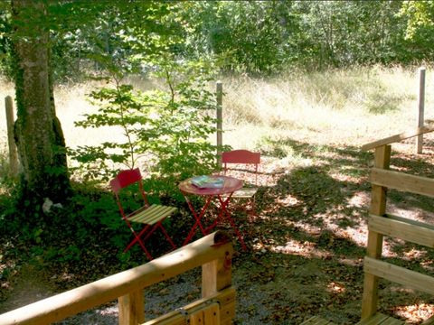 TENTE TOILE ET BOIS 5 personnes - SAFARI WOODY (sans sanitaires)