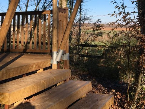 Tente en toile et en bois 6 personnes - SAFARI COTTAGE INSOLITE PREMIUM