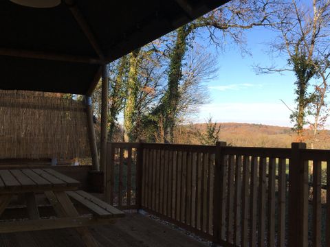 Tente en toile et en bois 6 personnes - SAFARI COTTAGE INSOLITE PREMIUM