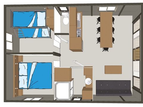 CHALET 7 personnes - Evasion 2 chambres 5/7 personnes