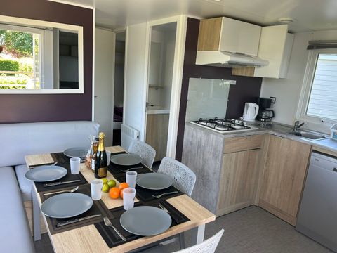 MOBILHOME 6 personnes - Mobil-home equilibre 6 pers 3ch terrasse + tv+lv