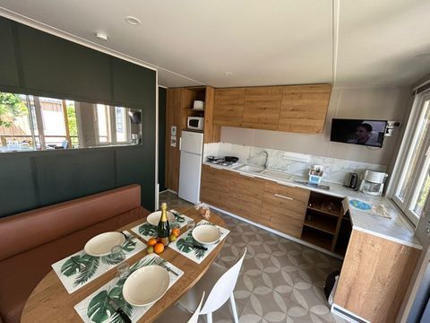 MOBILHOME 4 personnes - Cottage Evasion 4 pers 2 ch Living + TV